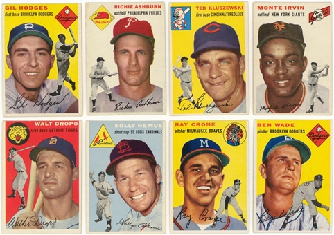 1954 Topps Collection (136) Including Hall of Famers 